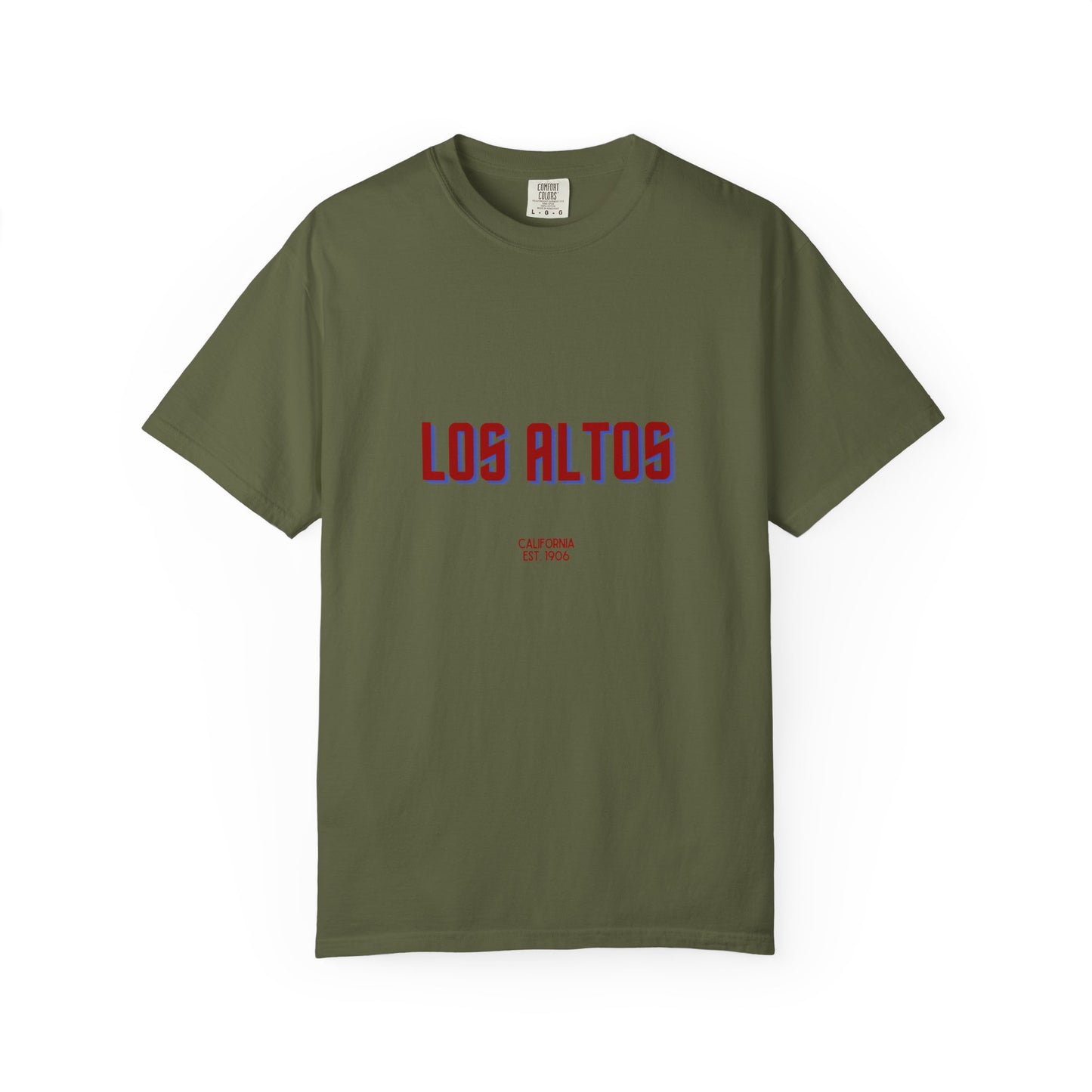Los Altos Garment-Dyed Unisex T-Shirt, Casual Tee, Vintage Style Shirt, Everyday Wear, Birthday Gift, Unique Apparel