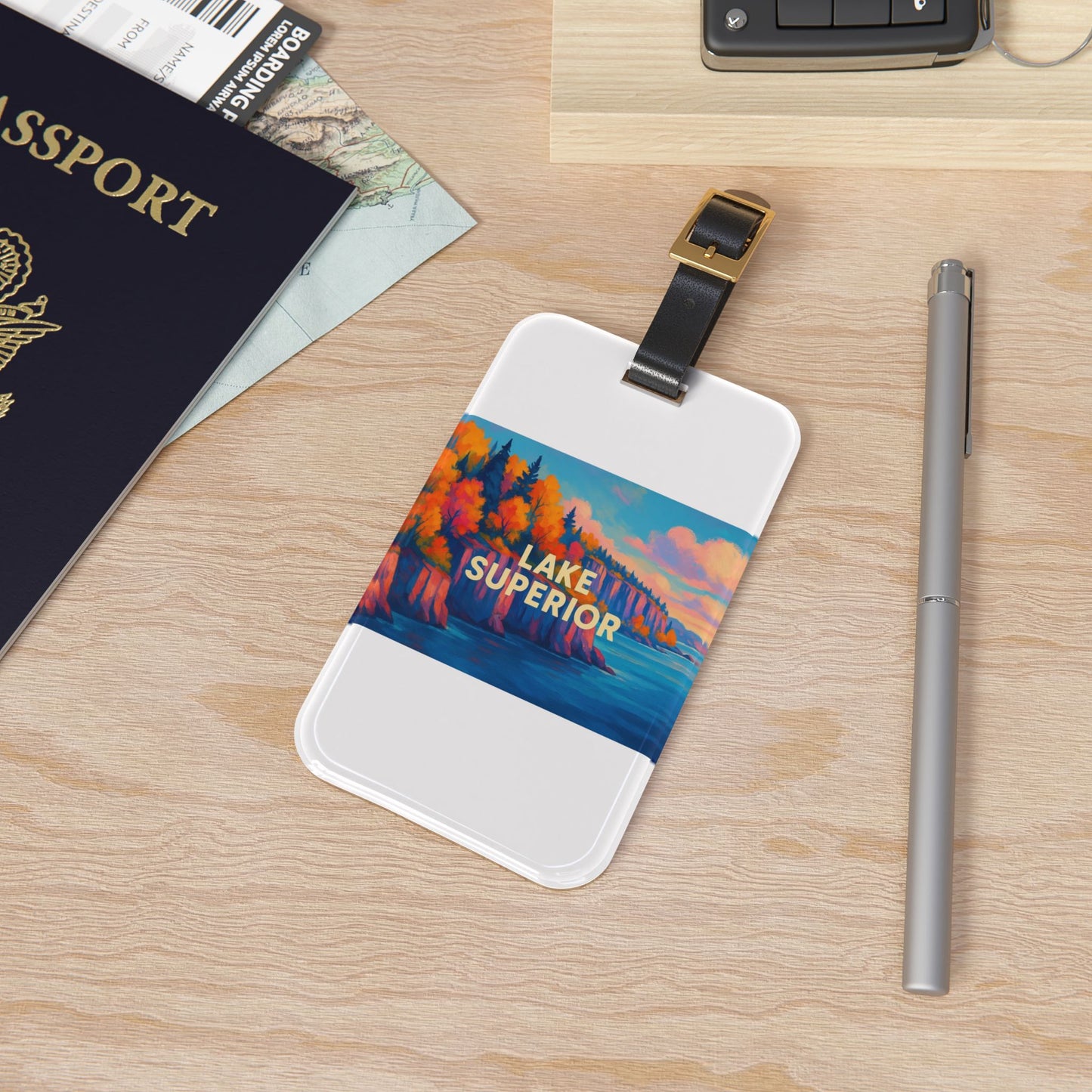 Lake Superior Luggage Tag