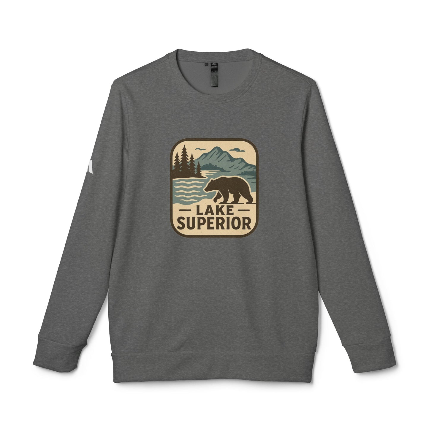 Lake Superior Cozy Outdoor Sweatshirt for Nature Lovers, Unisex Crewneck, Perfect for Hiking, Camping, or Relaxing at Home, Design