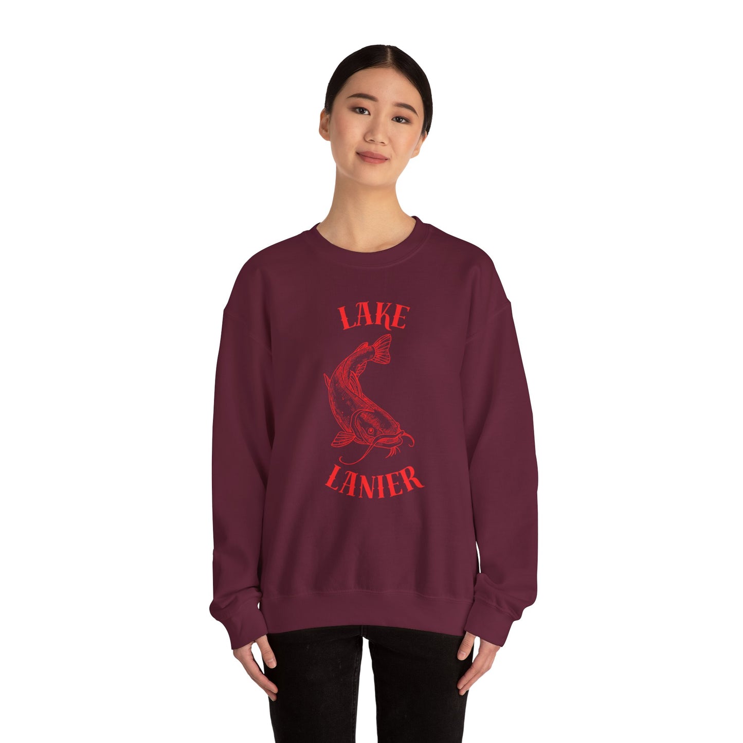 Lake Lanier Sweatshirt | Unisex Heavy Blend™ Crewneck | Perfect for Lake Lovers, Cozy Gift for Outdoors Enthusiasts, Relaxed Style for