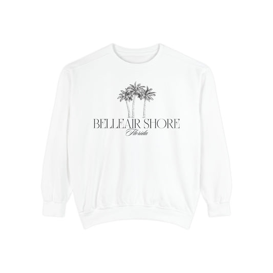 Belleair Shore Beach Vibes Unisex Sweatshirt | Garment-Dyed Comfort, Perfect for Casual Outings, Travel, Gifts, Summer Days, Bellear Shore