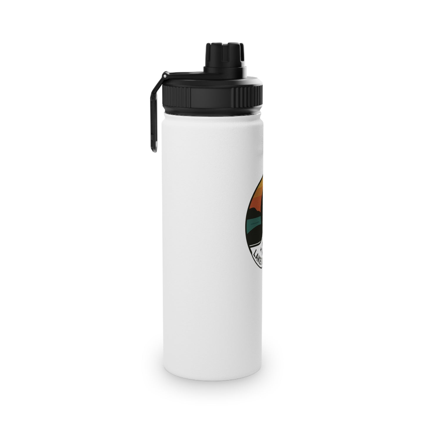 Lake Superior Stainless Steel Water Bottle, Sports Lid