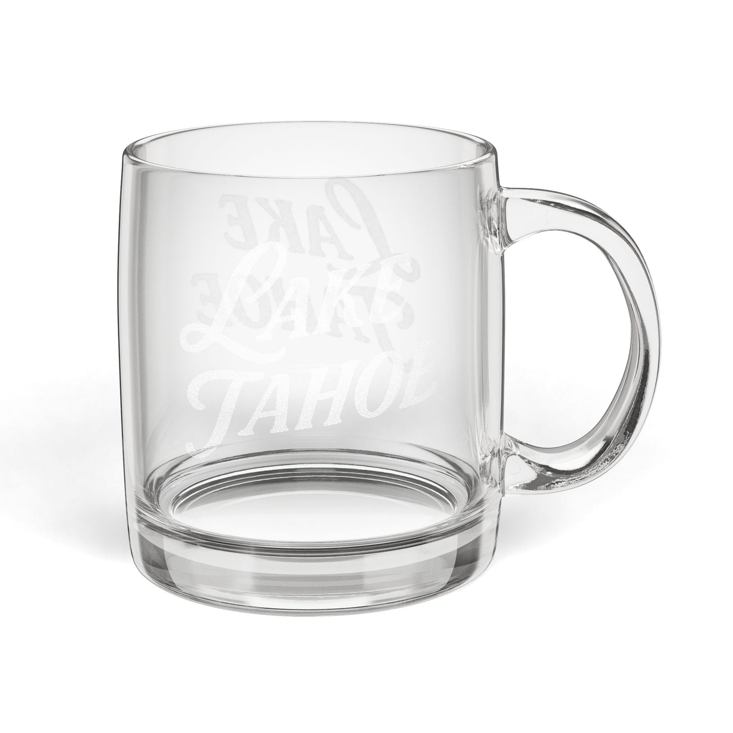 Lake Tahoe Engraved Coffee Mug - Personalized Glass Cup for Coffee Lovers, Gifts for Birthdays, Weddings, Housewarming, Custom Drinkware