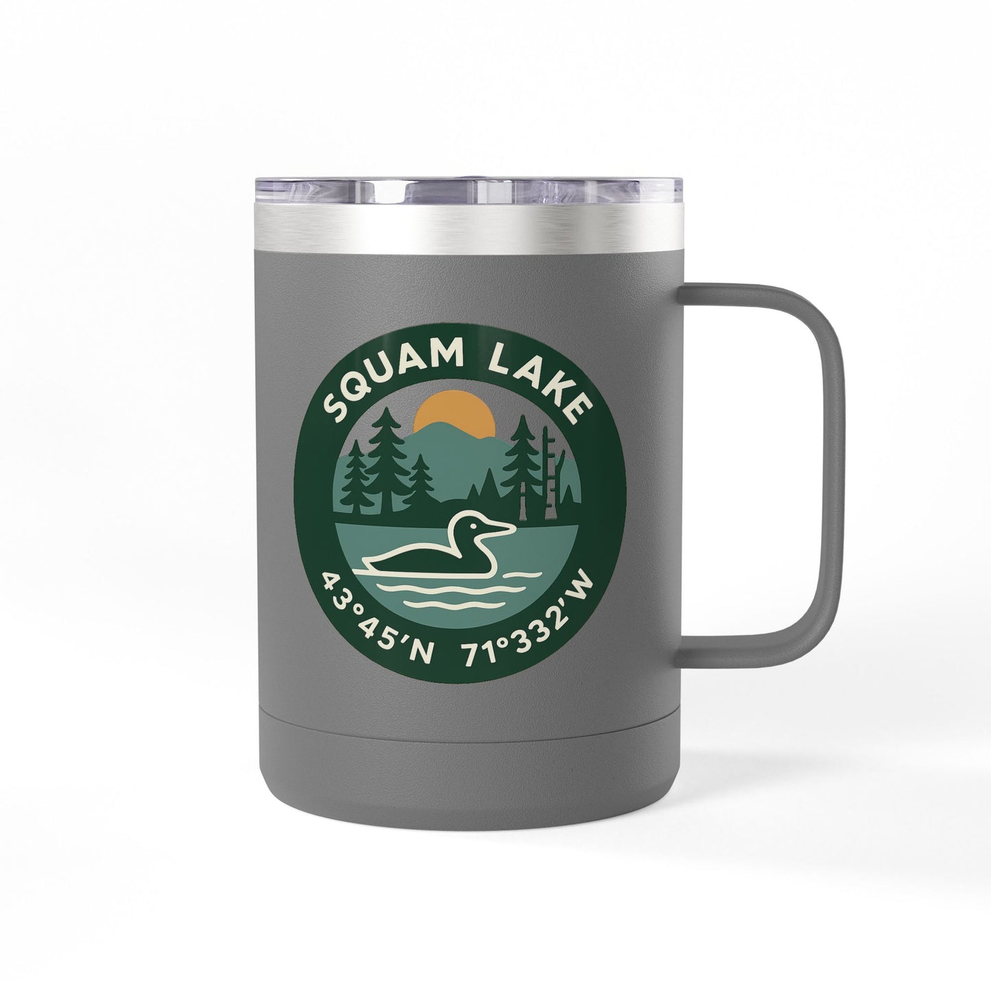 Squam Lake Coffee Mug Tumbler, 15oz