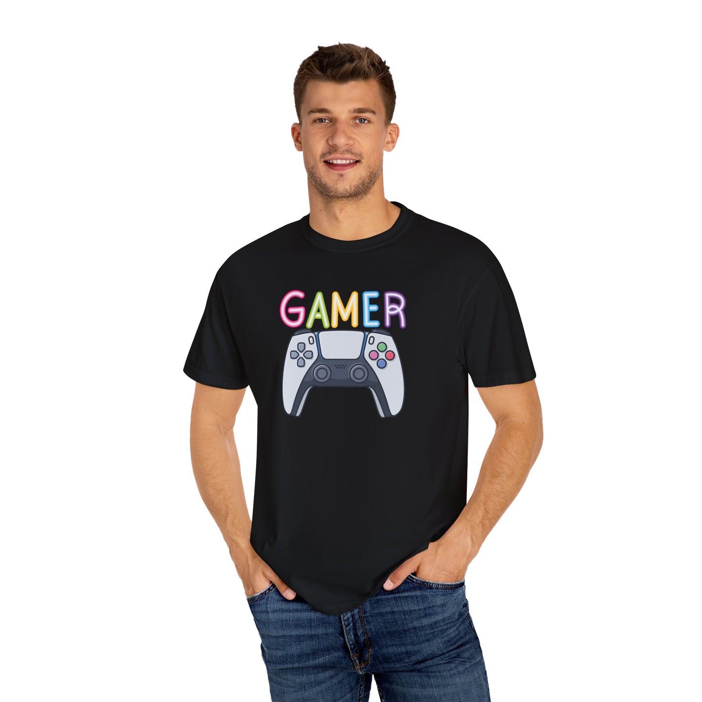 Gamer Controller Unisex Garment-Dyed T-shirt