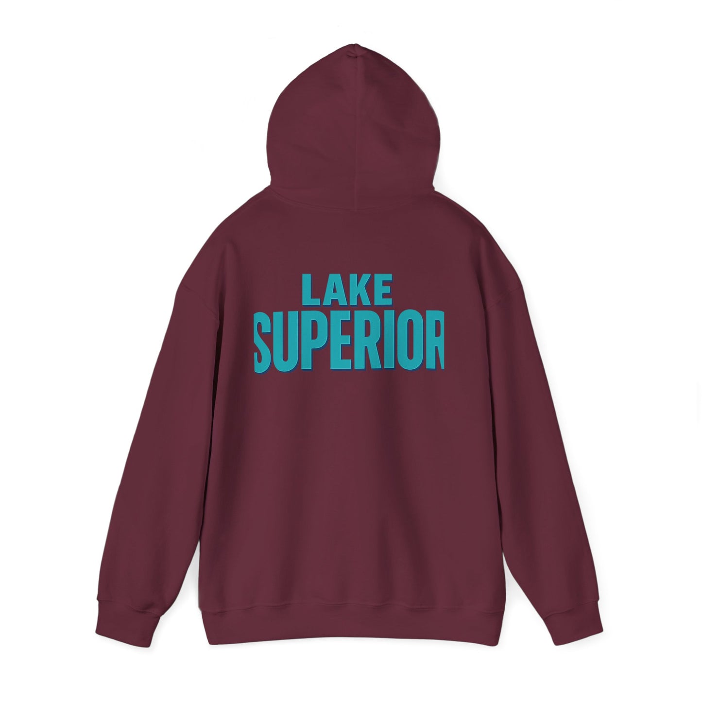 Lake Superior Hoodie, Cozy Casual Wear, Unisex Sweatshirt, Lake Lover Gift, Outdoor Adventure Apparel, Summer Retreat Fashion