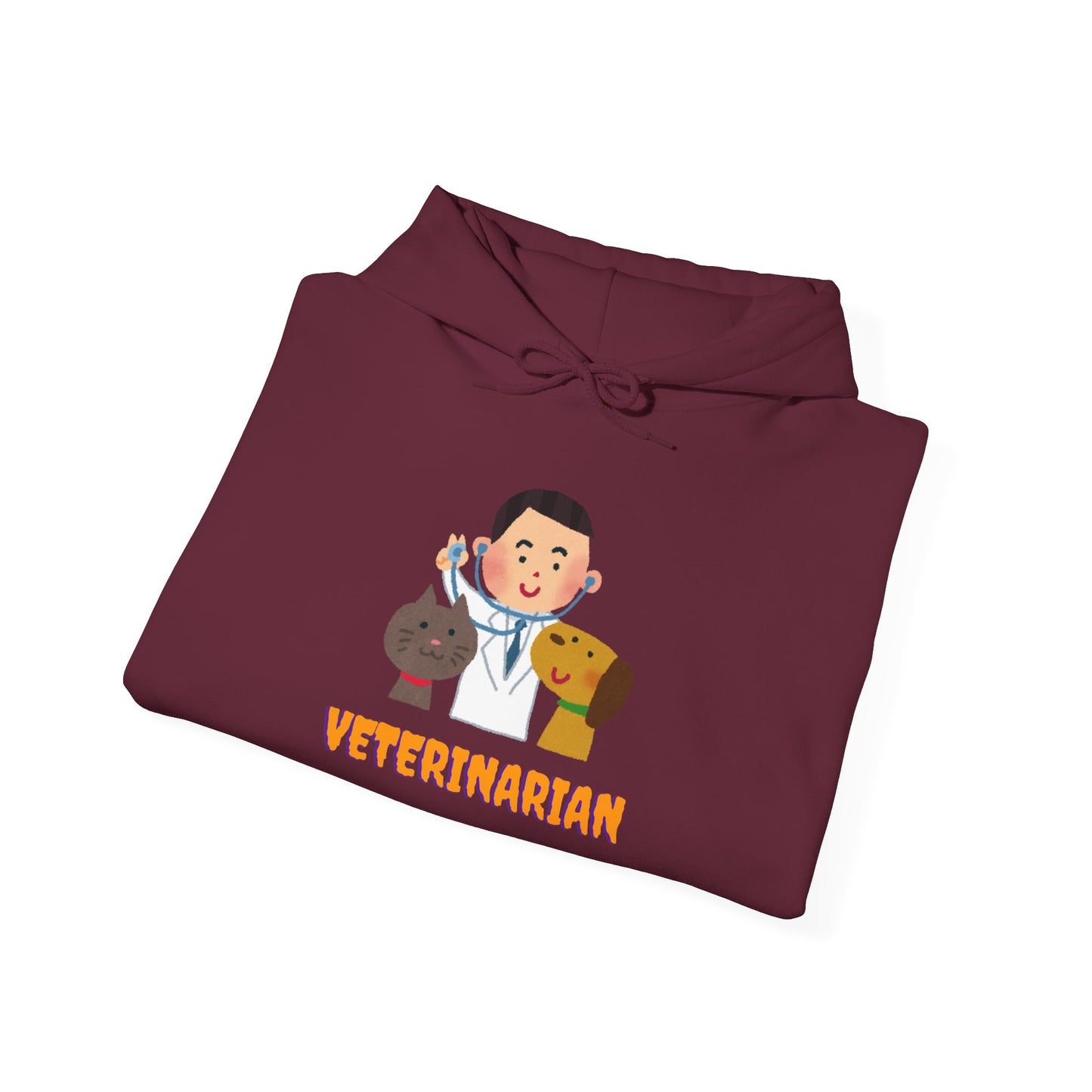 Veterinarian Hooded Sweatshirt, Animal Lover Gift, Cute Vet Apparel, Pet Owner Hoodie, Perfect for Birthdays, Animal Shelter Support