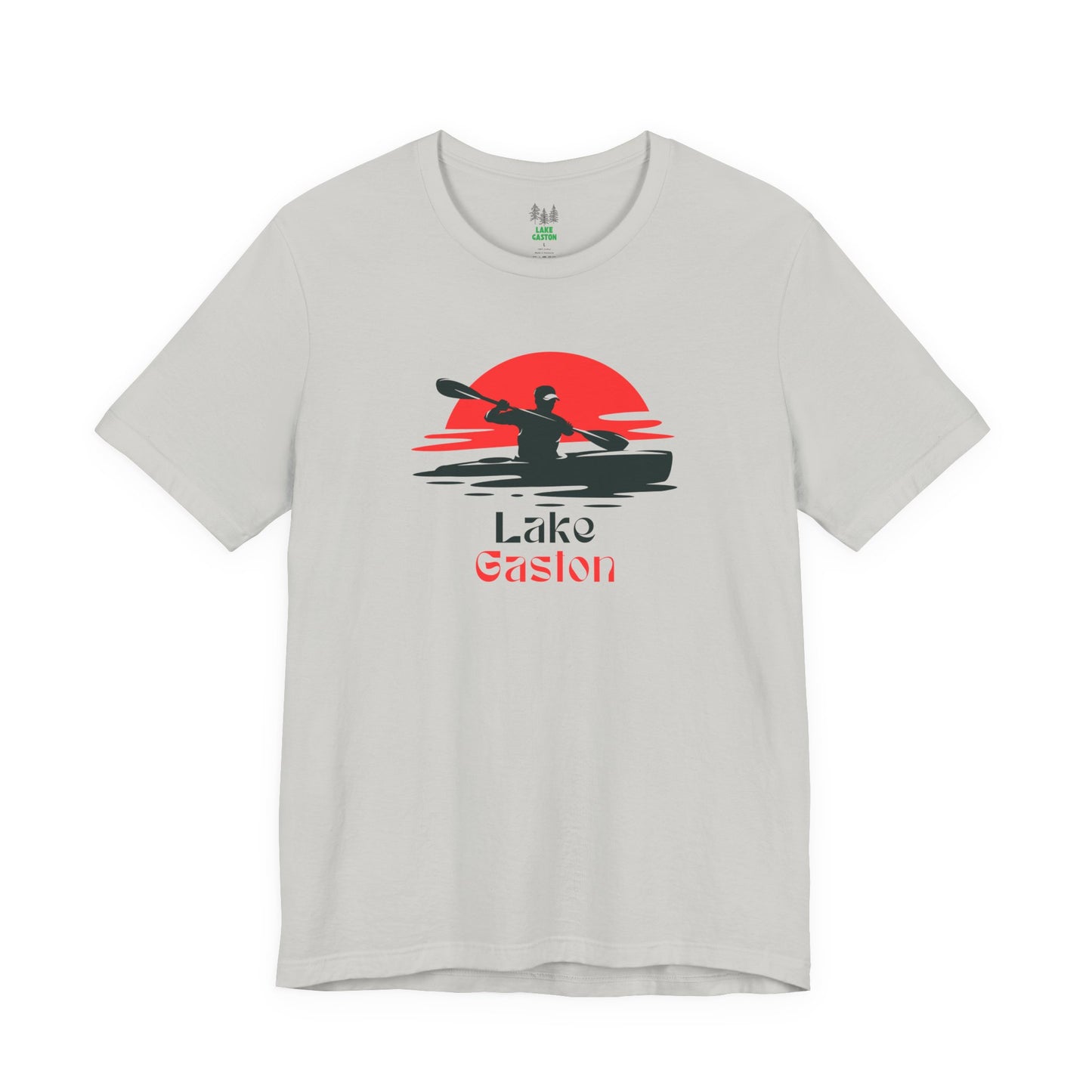 Lake Gaston Tee - Kayaking Graphic Unisex Jersey Short Sleeve Shirt, Outdoor Adventure Gift, Summer Vibes, Lake Lover Apparel