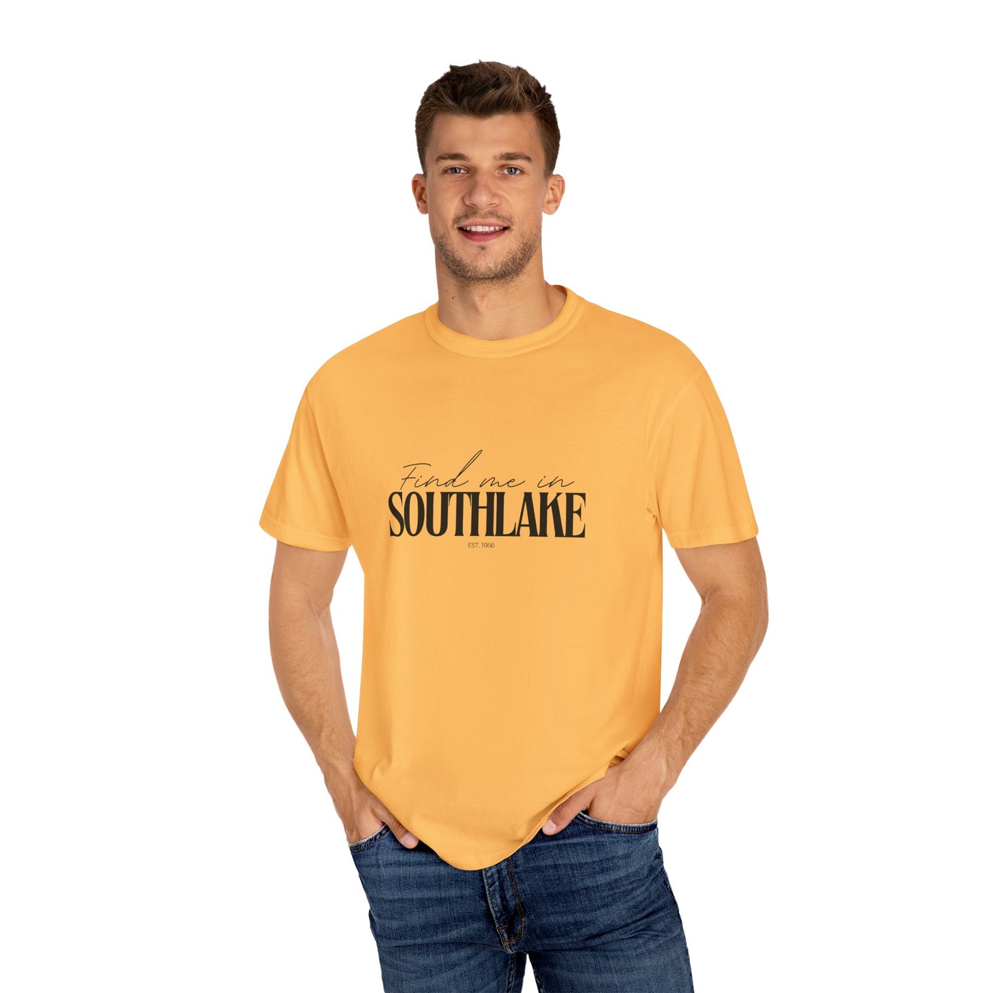 Southlake Vibes Unisex Garment-Dyed T-Shirt, Casual Wear, Gifts for Locals, Trendy Summer Essential, Comfortable Everyday Tee