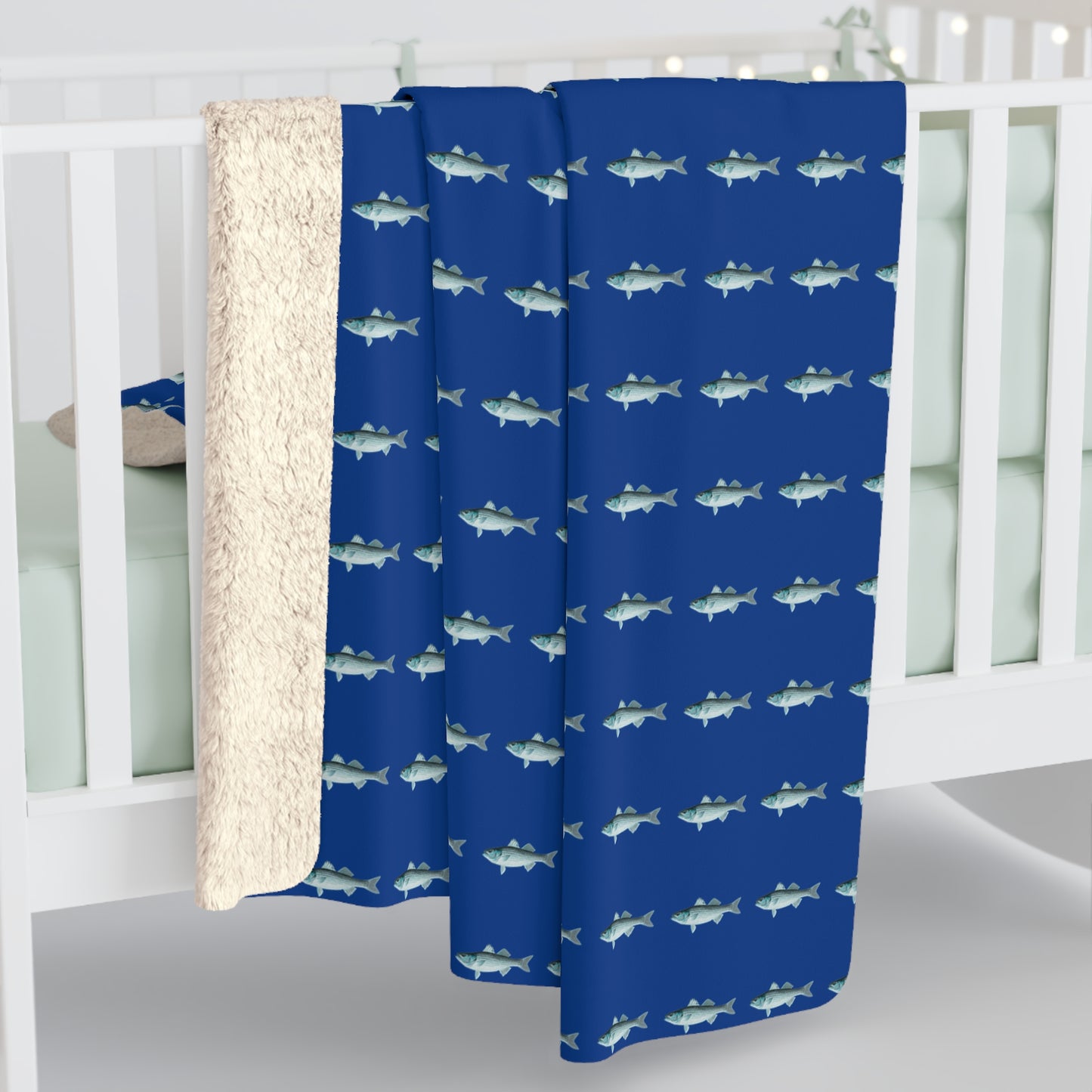 Lake Norman-Inspired Sherpa Fleece Blanket, Cozy Throw for Beach Lovers, Nautical Home Décor, Perfect Gift for Any Occasion, Soft Plush Blanket