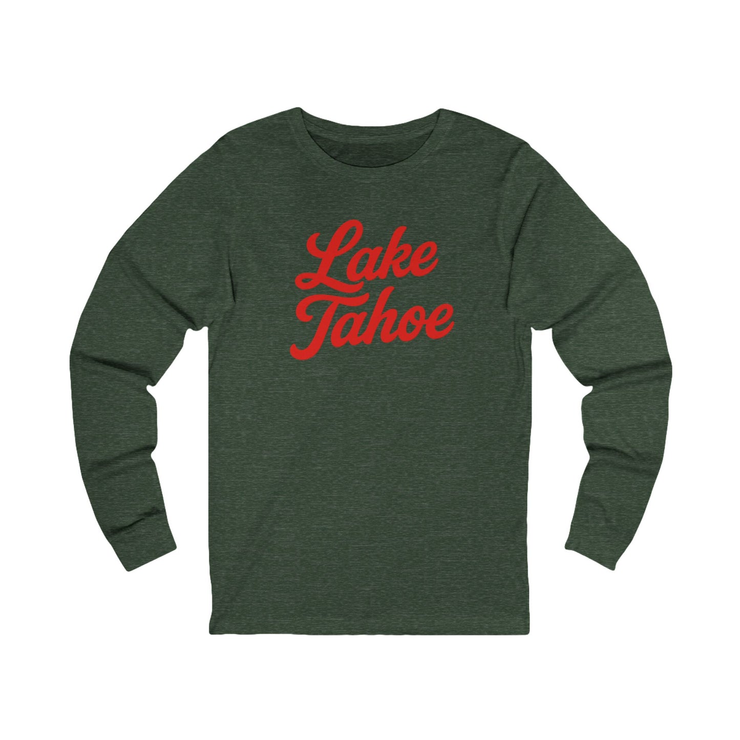 Lake Tahoe Long Sleeve Tee, Cozy Unisex Shirt for Outdoor Lovers, Perfect for Lake Days, Casual Wear, Gift Idea