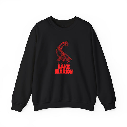 Lake Marion Fishing Sweatshirt, Cozy Crewneck, Perfect for Outdoorsy Lovers, Casual Wear, Gift for Nature Enthusiasts, Lake Life Apparel