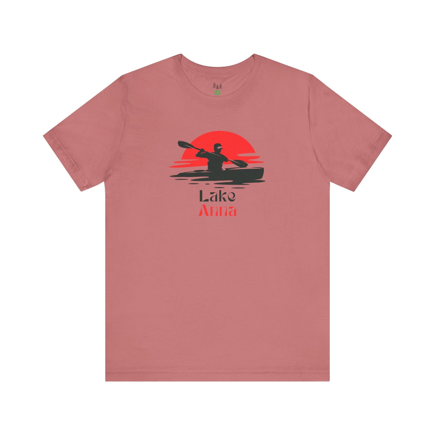 Lake Anna Tee - Kayaking Graphic Unisex Jersey Short Sleeve Shirt, Outdoor Adventure Gift, Summer Vibes, Lake Lover Apparel