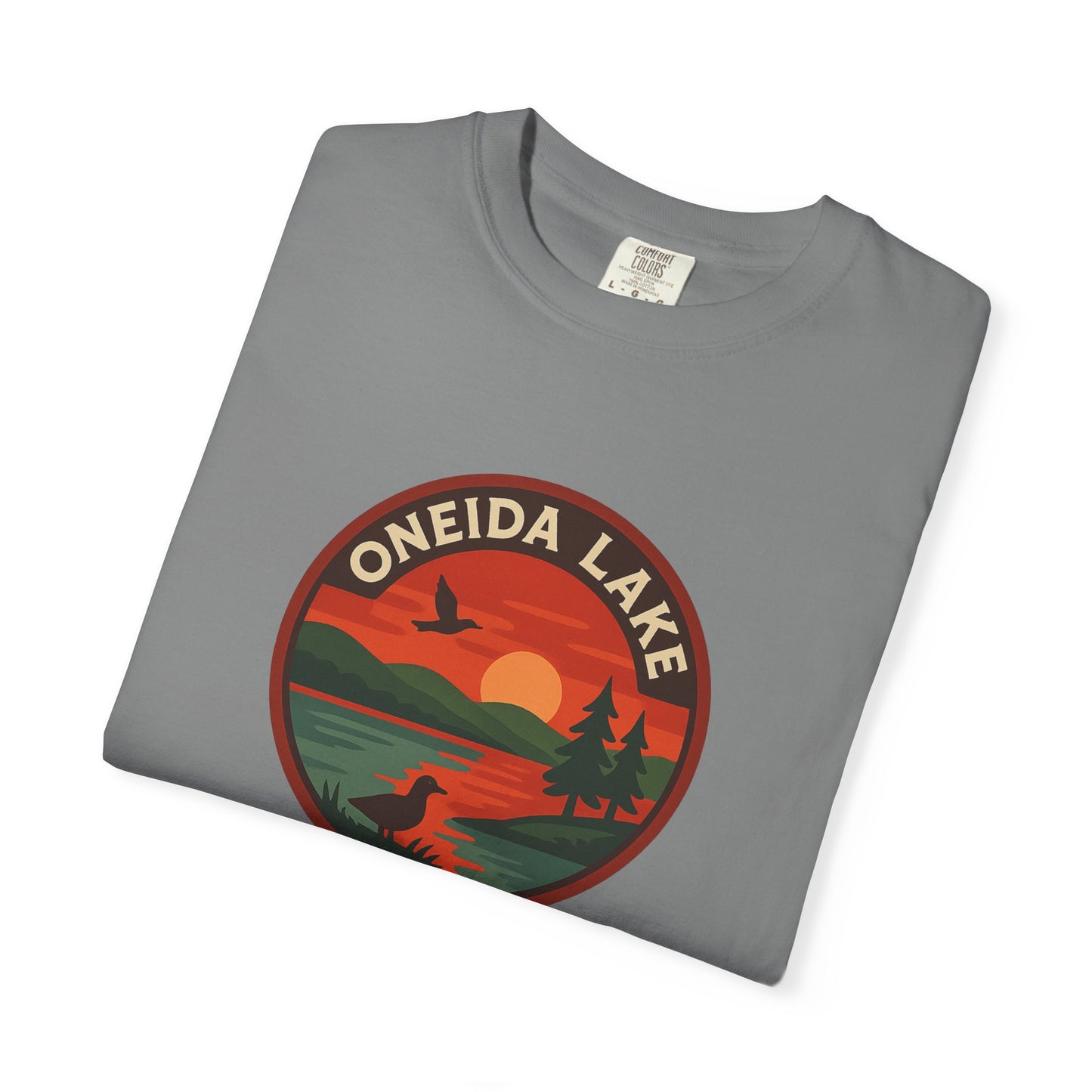 Oneida Lake Unisex T-Shirt, Casual Graphic Tee, Nature Lover Gift, Outdoor Adventure Shirt, Vacation Souvenir, Summer Wear