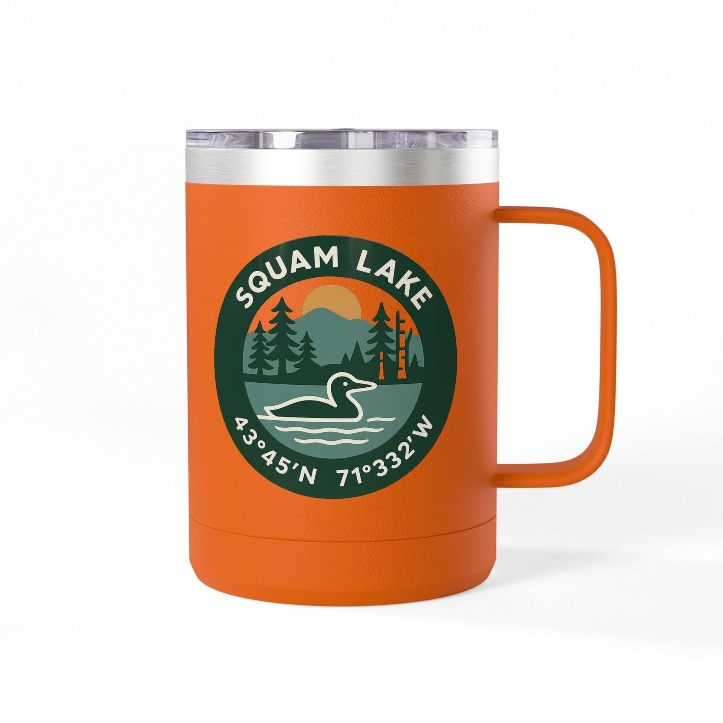 Squam Lake Coffee Mug Tumbler, 15oz