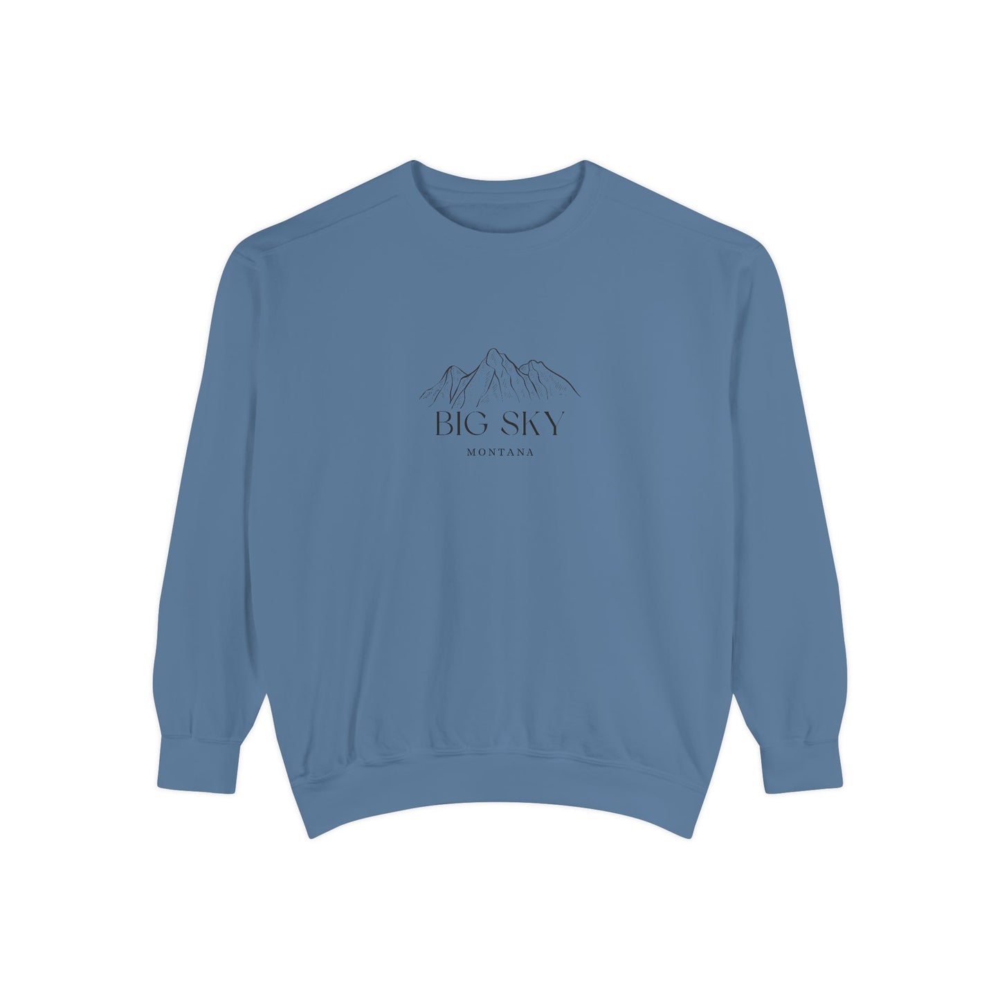 Big Sky Vibes Unisex Sweatshirt | Garment-Dyed Comfort, Perfect for Casual Outings, Travel, Gifts, Autumn Days