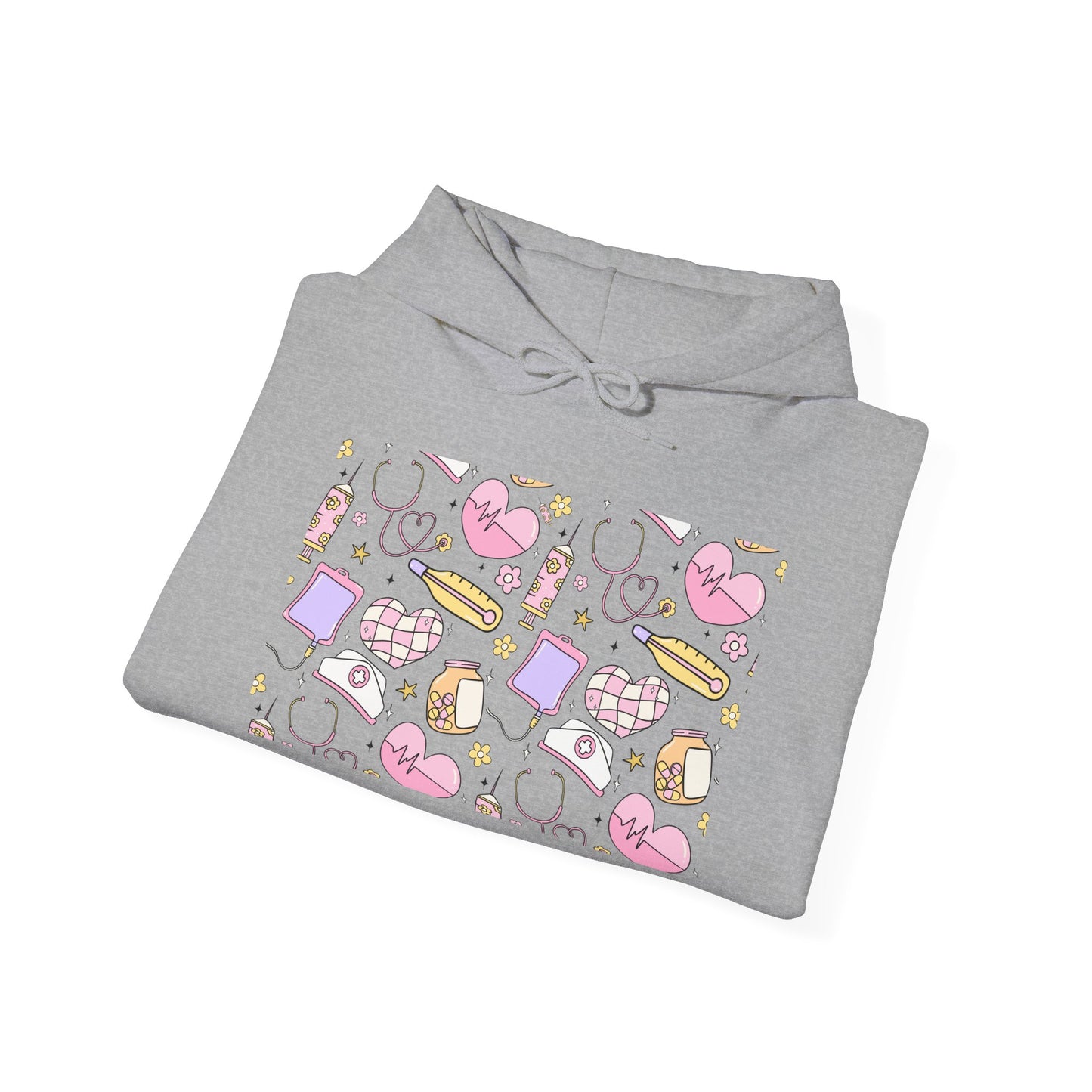 Nurse Cute Foodie Graphic Sweatshirt, Cozy Food Lover Pullover, Trendy Unisex Hoodie, Gift for Foodies, Cute Casual Wear