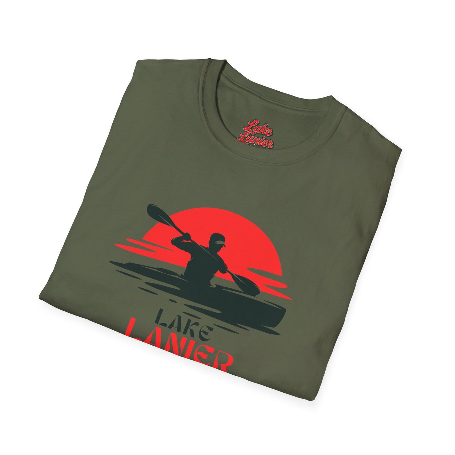 Lake Lanier Unisex Softstyle T-Shirt, Kayaking Shirt, Outdoor Adventure Tee, Lake Life Apparel, Father's Day Gift, Summer Wear