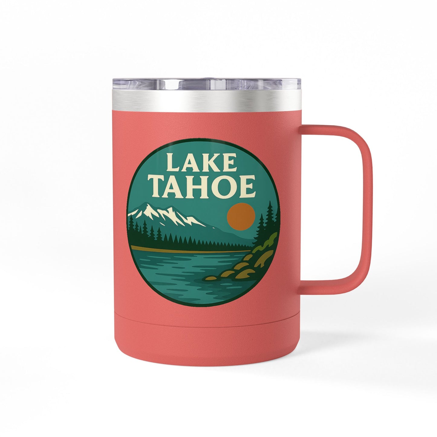 Lake Tahoe Coffee Mug Tumbler, 15oz