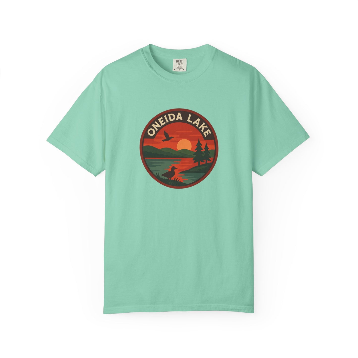 Oneida Lake Unisex T-Shirt, Casual Graphic Tee, Nature Lover Gift, Outdoor Adventure Shirt, Vacation Souvenir, Summer Wear