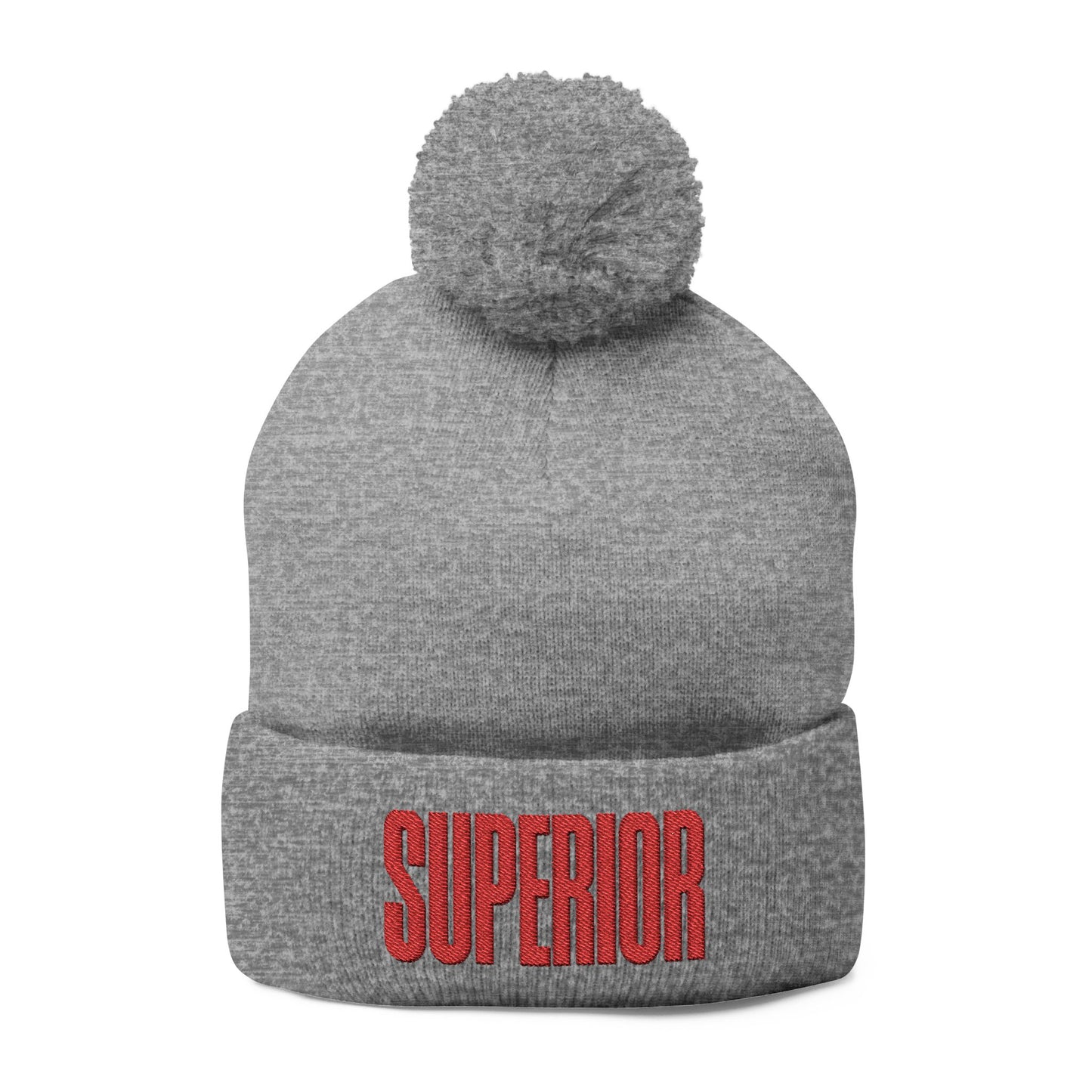 Lake Superior Pom-Pom Knit Cap (Embroidery)