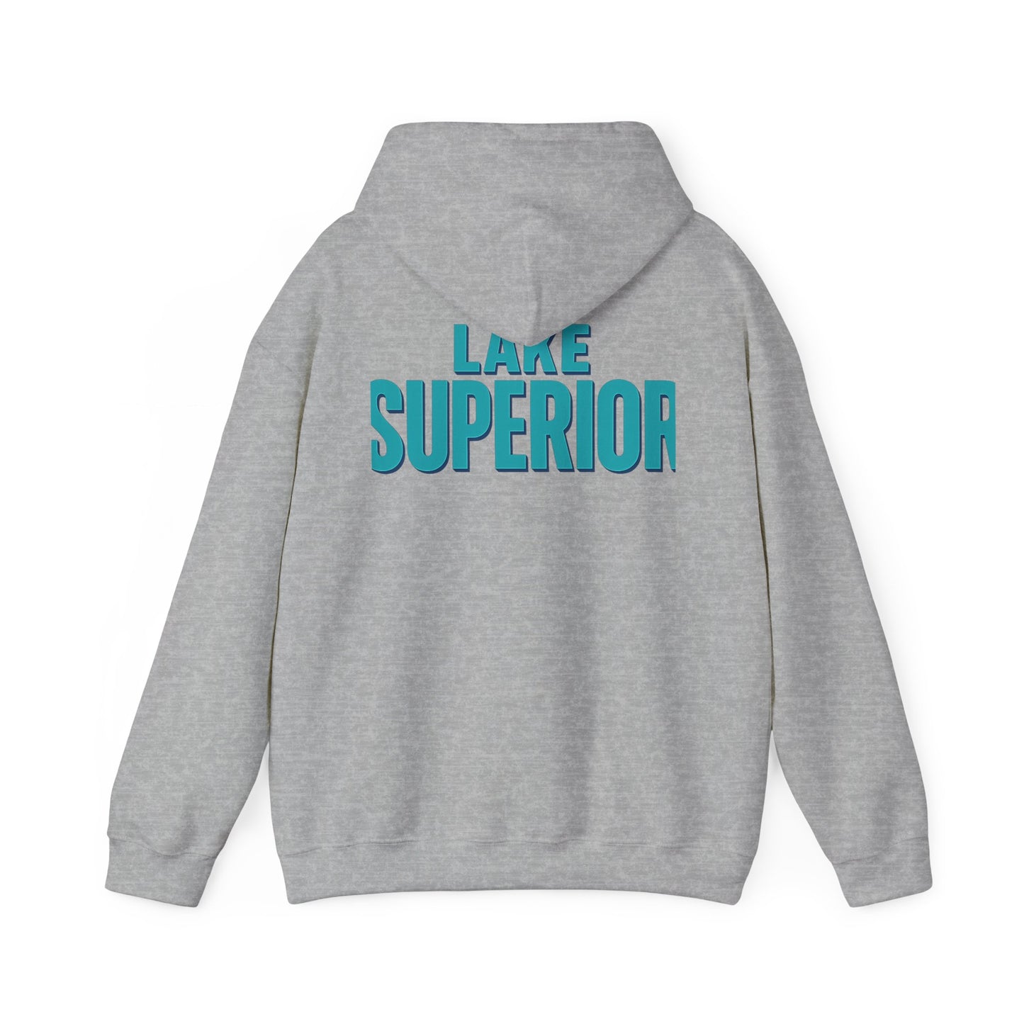 Lake Superior Hoodie, Cozy Casual Wear, Unisex Sweatshirt, Lake Lover Gift, Outdoor Adventure Apparel, Summer Retreat Fashion