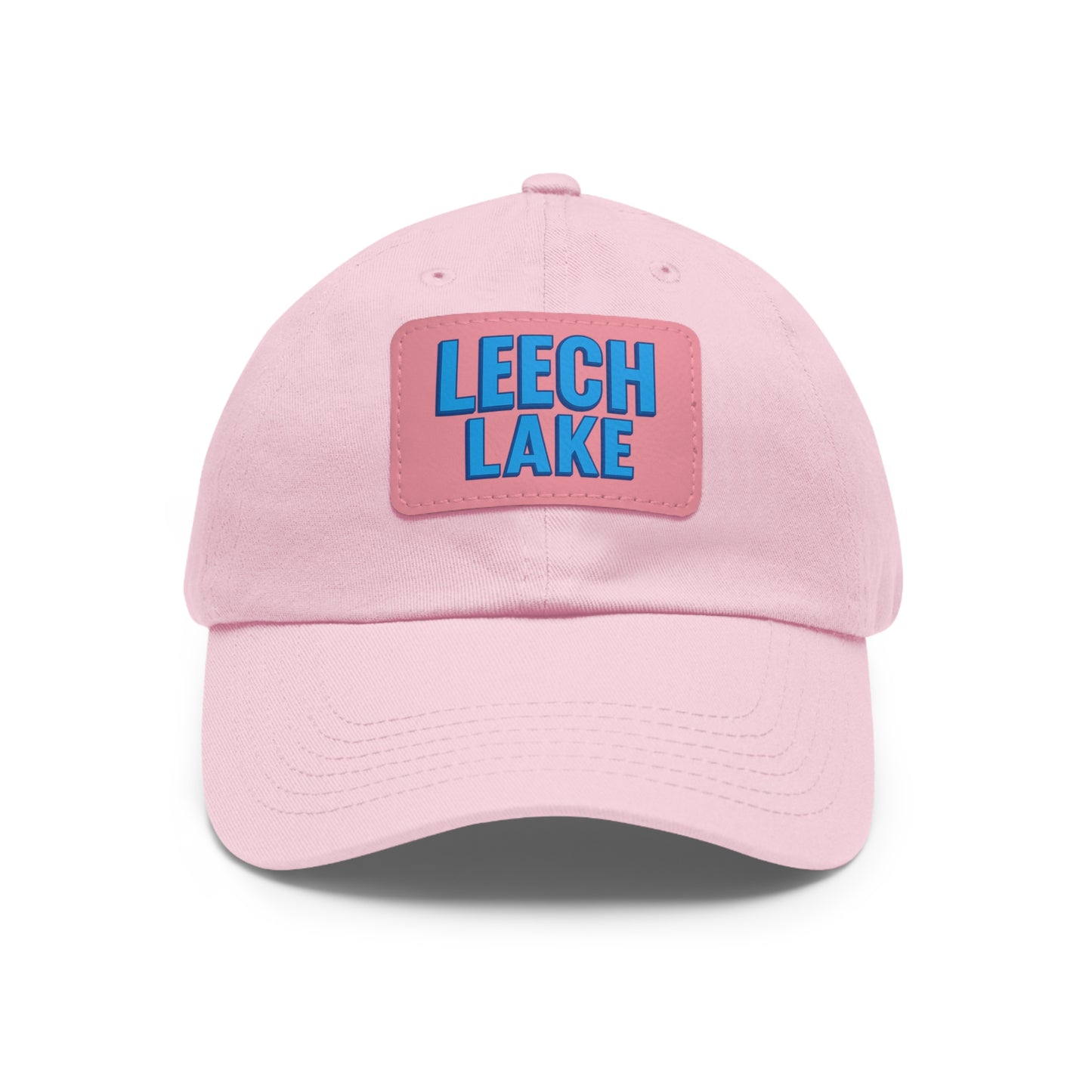 Leech Lake Dad Hat with Leather Patch (Rectangle)