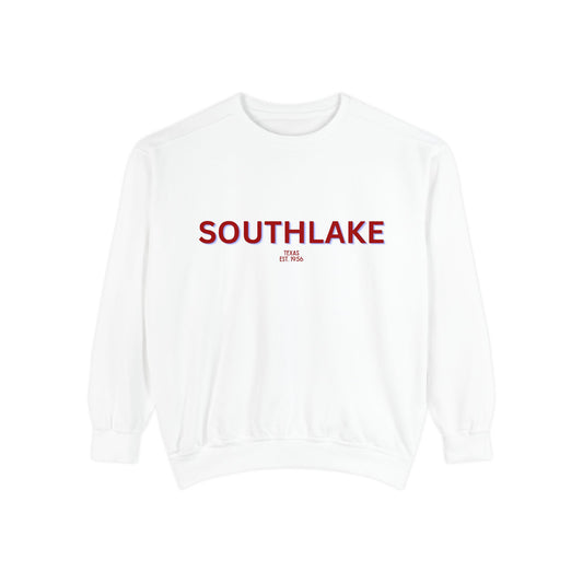 Southlake Unisex Garment-Dyed Sweatshirt | Cozy Fashion, Perfect for Casual Outings, Gifts, Fall & Winter Style, Everyday Comfort