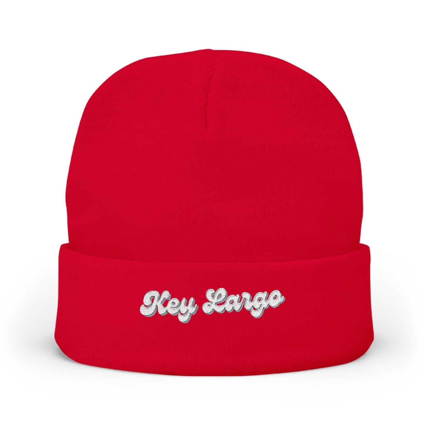 Key Largo Cozy Embroidered Knit Beanie | Winter Hat, Casual Fashion Accessory, Gift for Him/Her, Cozy Style, Outdoor Wear