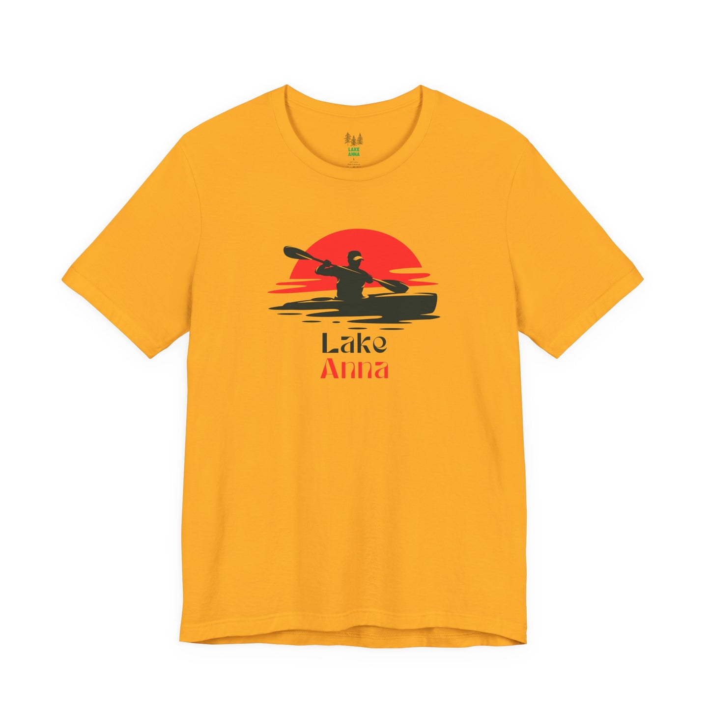 Lake Anna Tee - Kayaking Graphic Unisex Jersey Short Sleeve Shirt, Outdoor Adventure Gift, Summer Vibes, Lake Lover Apparel