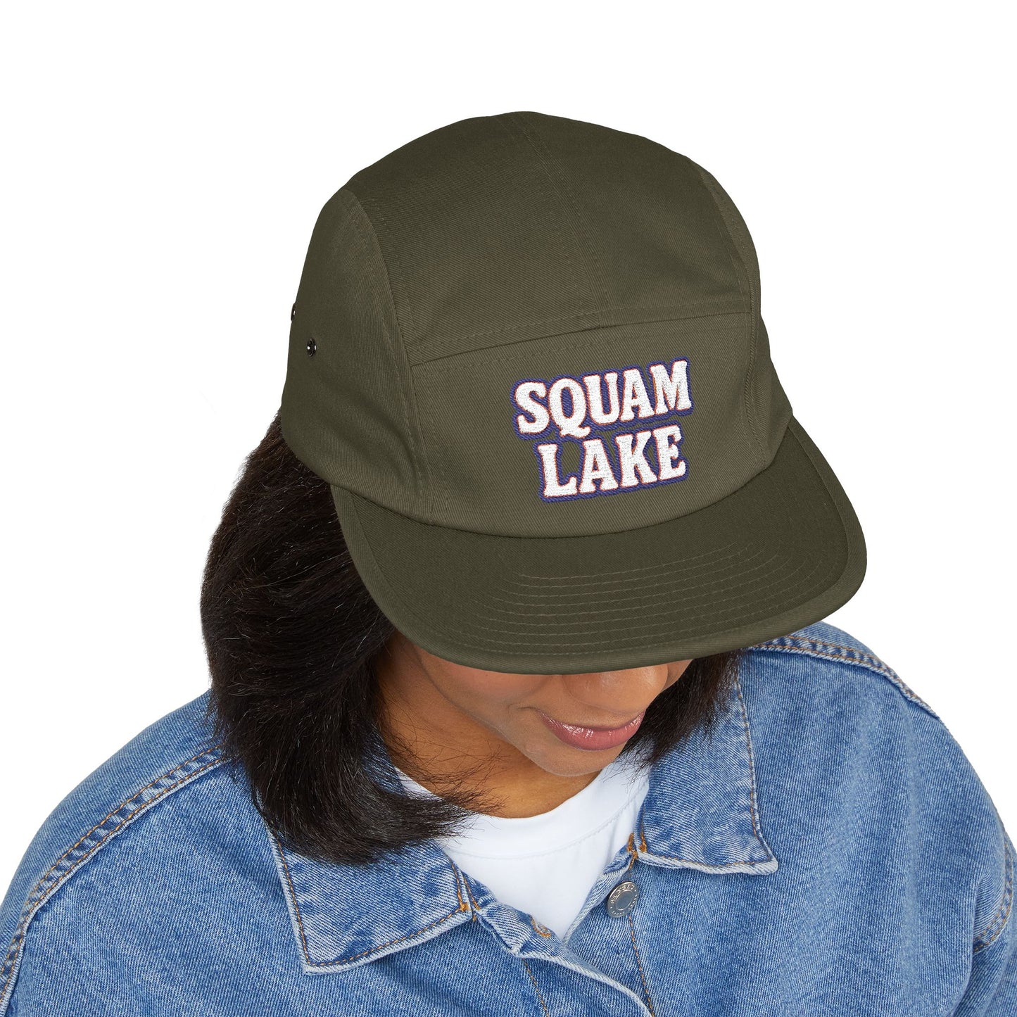 Squam Lake 5 Panel Cap (Embroidery)