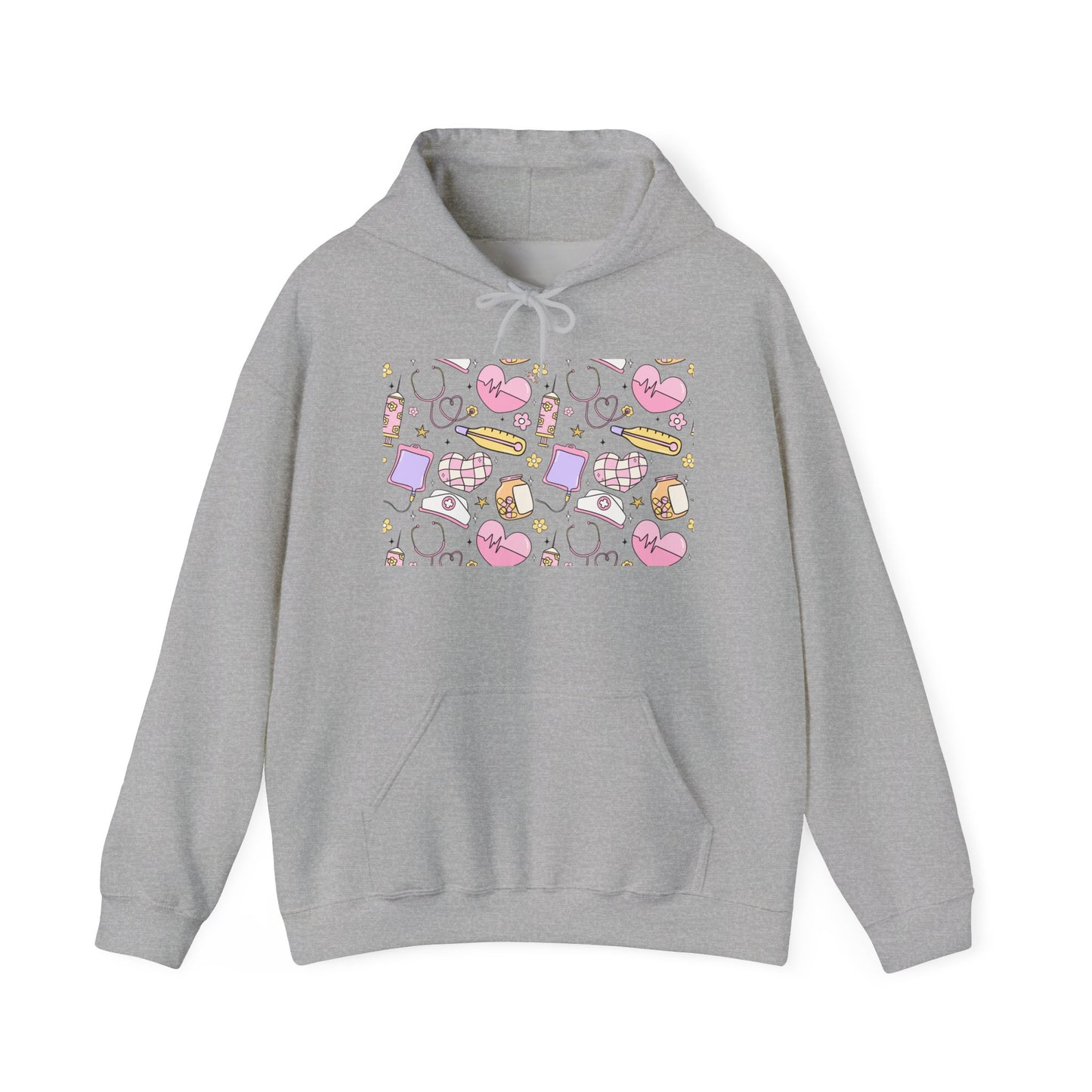 Nurse Cute Foodie Graphic Sweatshirt, Cozy Food Lover Pullover, Trendy Unisex Hoodie, Gift for Foodies, Cute Casual Wear