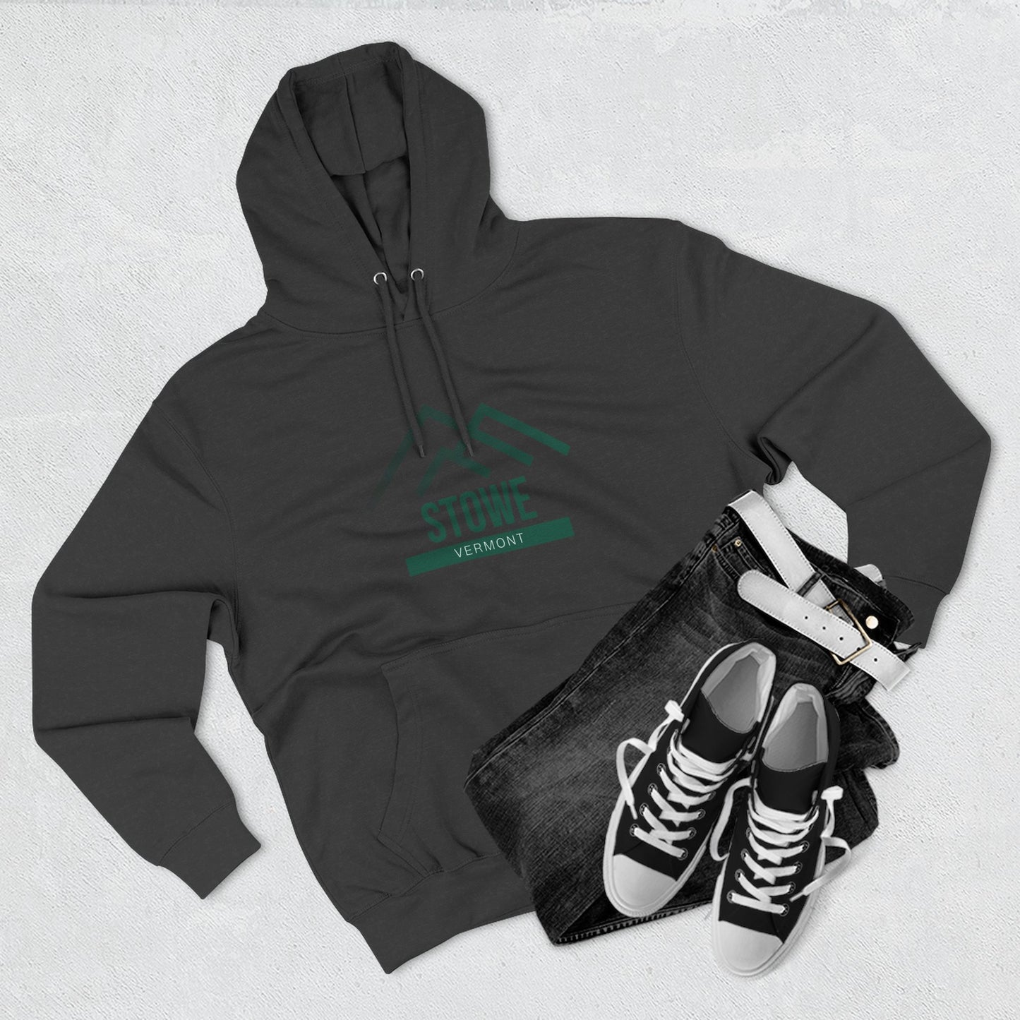 Stowe Vibes Hoodie with Design, Perfect for Autumn Lovers, Comfortable and Stylish, Great Gift for Vacations