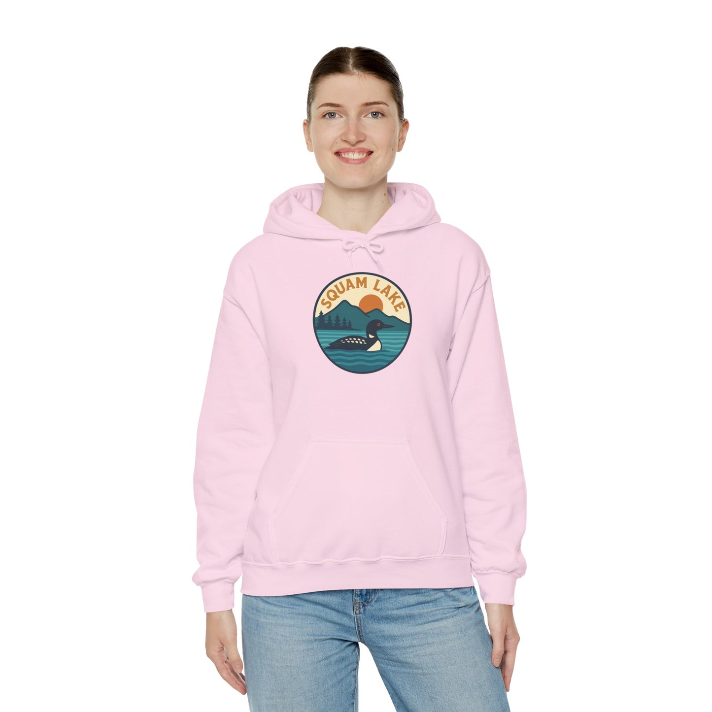 Squam Lake Hoodie, Cozy Casual Wear, Unisex Sweatshirt, Lake Lover Gift, Outdoor Adventure Apparel, Summer Retreat Fashion