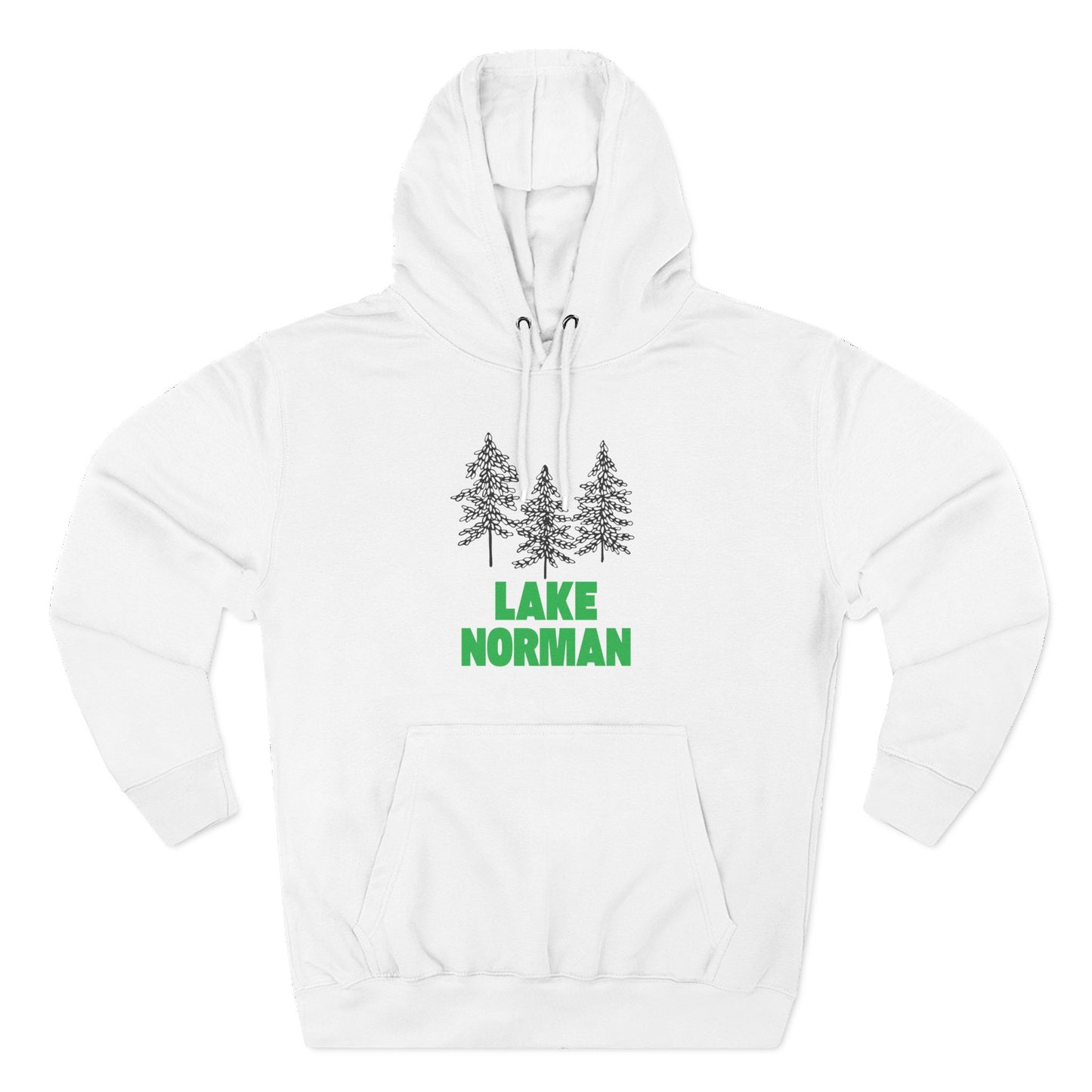 Lake Norman Fleece Hoodie, Cozy Sweatshirt, Outdoor Adventure Wear, Unique Gift for Lake Lovers, Perfect for Fall and Winter