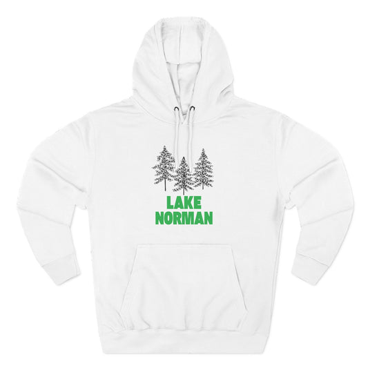 Lake Norman Fleece Hoodie, Cozy Sweatshirt, Outdoor Adventure Wear, Unique Gift for Lake Lovers, Perfect for Fall and Winter