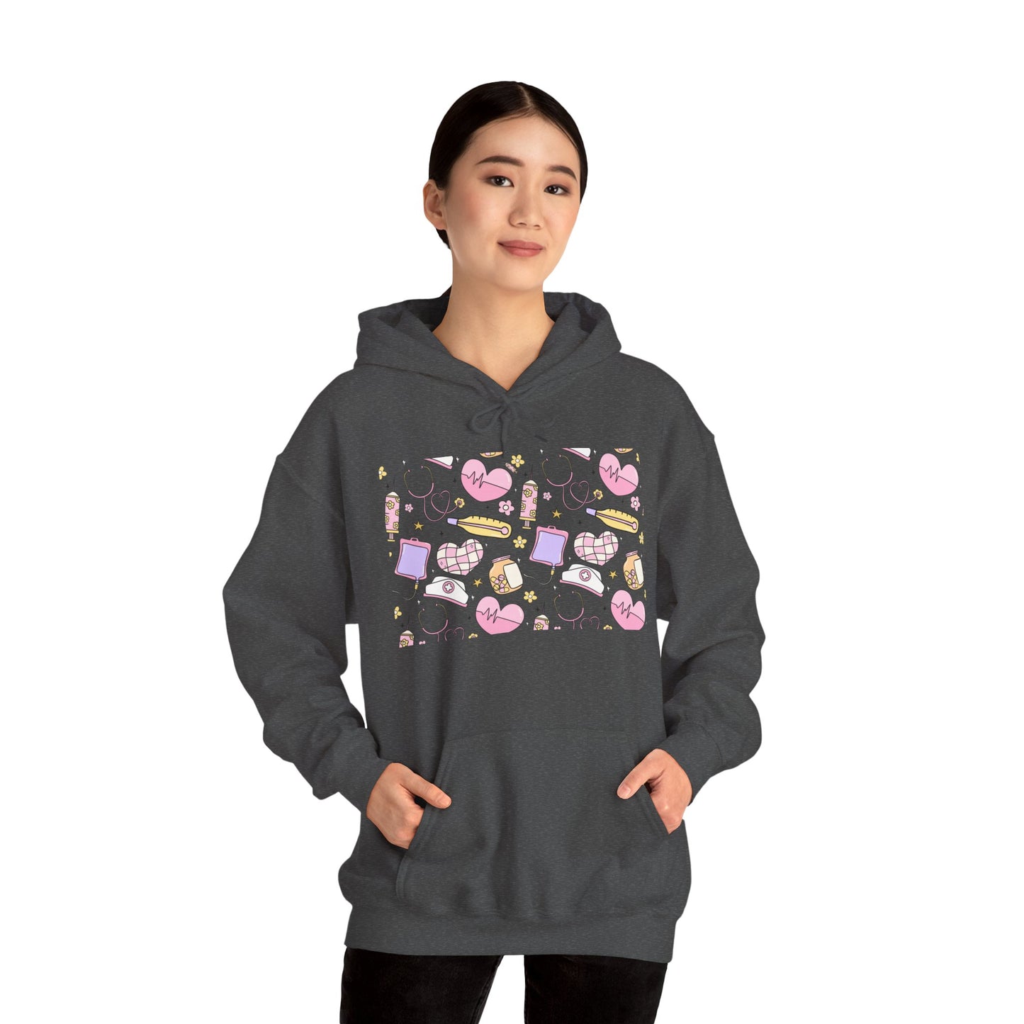 Nurse Cute Foodie Graphic Sweatshirt, Cozy Food Lover Pullover, Trendy Unisex Hoodie, Gift for Foodies, Cute Casual Wear