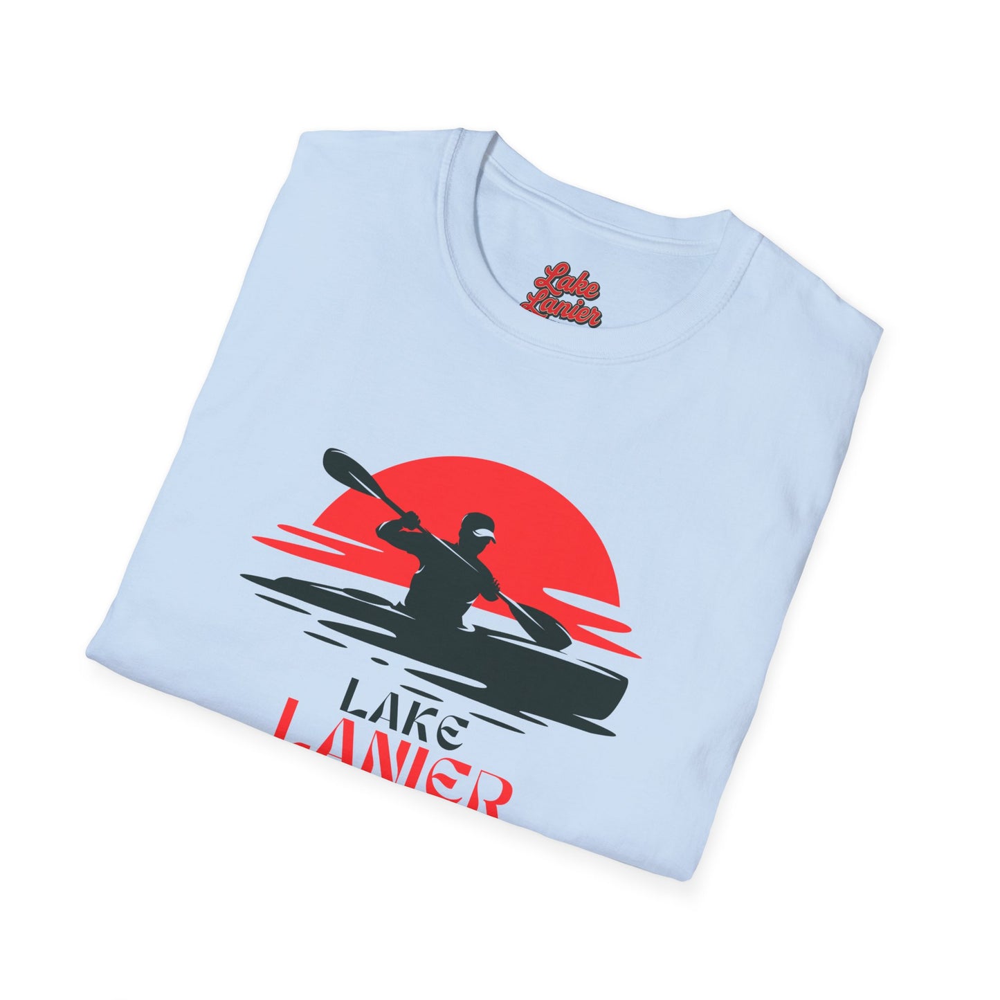 Lake Lanier Unisex Softstyle T-Shirt, Kayaking Shirt, Outdoor Adventure Tee, Lake Life Apparel, Father's Day Gift, Summer Wear