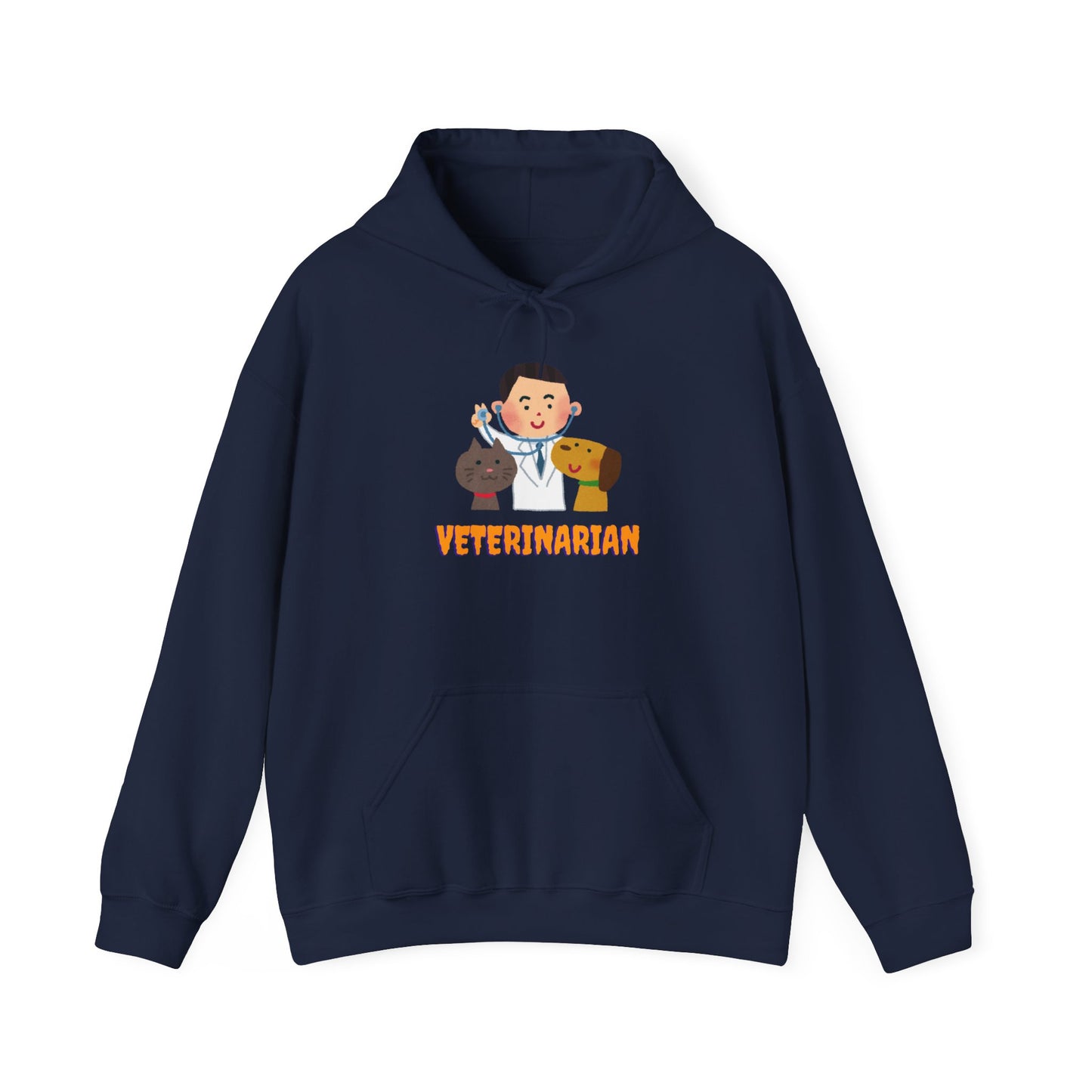 Veterinarian Hooded Sweatshirt, Animal Lover Gift, Cute Vet Apparel, Pet Owner Hoodie, Perfect for Birthdays, Animal Shelter Support