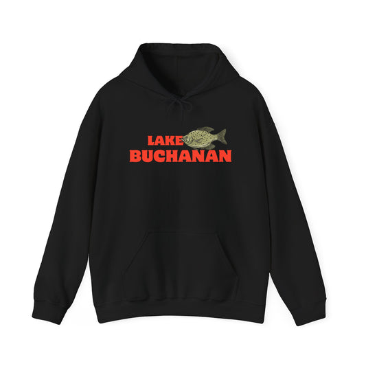Lake Buchanan Fishing Hoodie, Unisex Comfortable Sweatshirt, Relaxed Fit for Outdoor Enthusiasts, Gift for Fishermen, Casual Lake Apparel