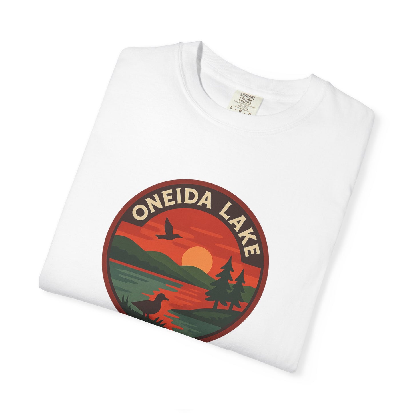 Oneida Lake Unisex T-Shirt, Casual Graphic Tee, Nature Lover Gift, Outdoor Adventure Shirt, Vacation Souvenir, Summer Wear