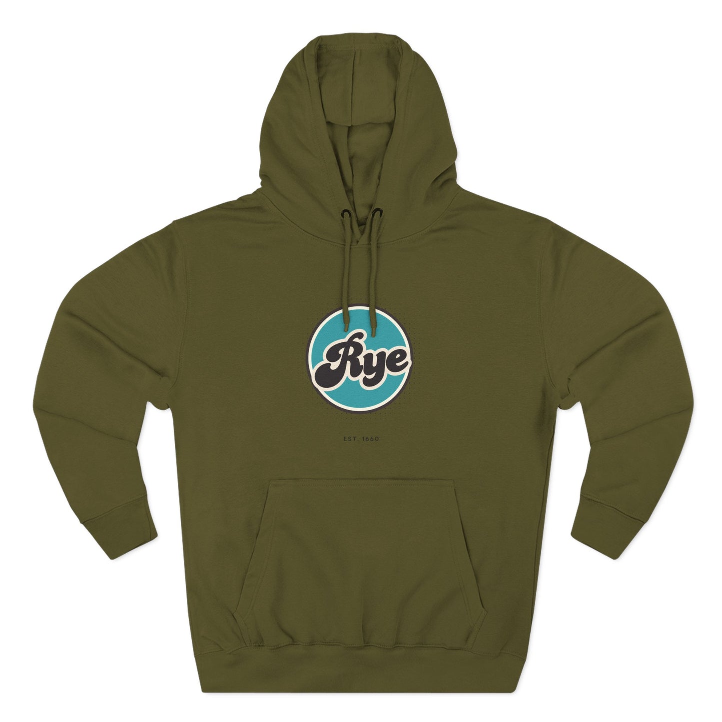 Rye Retro Vibe Hoodie for Casual Days, Streetwear, Unisex Gift, Cozy Layering Apparel
