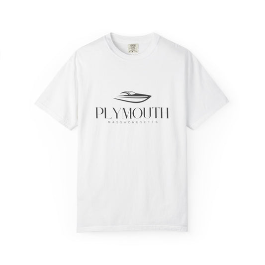 Plymouth Chill Vibes Tee - Unisex Garment-Dyed T-shirt for Autumn Lovers, Casual Wear, Gifts for Him/Her