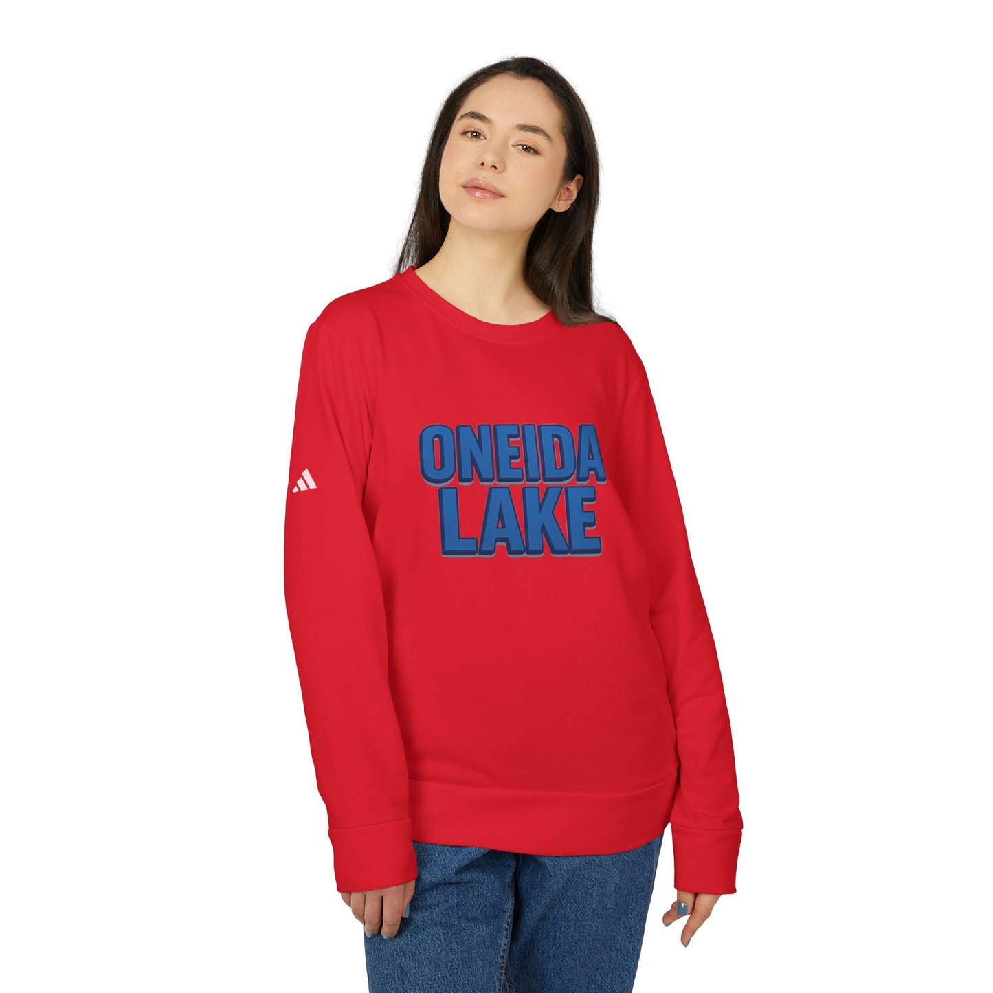 Oneida Lake Cozy Outdoor Sweatshirt for Nature Lovers, Unisex Crewneck, Perfect for Hiking, Camping, or Relaxing at Home, Design
