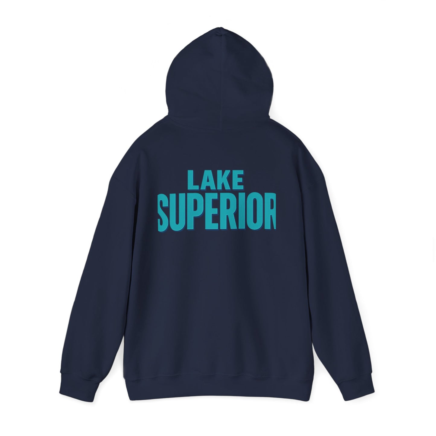 Lake Superior Hoodie, Cozy Casual Wear, Unisex Sweatshirt, Lake Lover Gift, Outdoor Adventure Apparel, Summer Retreat Fashion