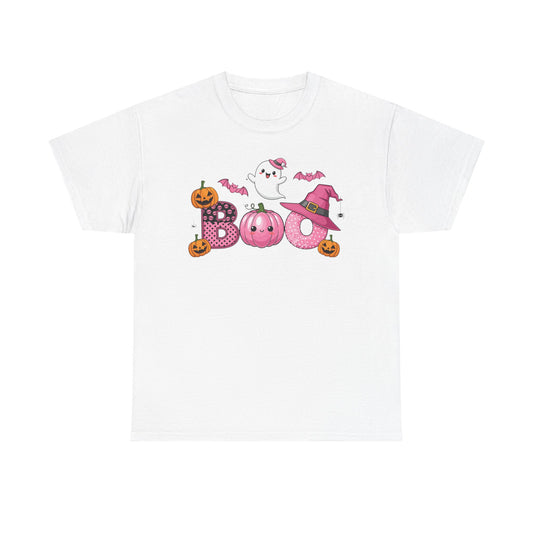 Halloween Ghostly Boo Tee, Unisex Halloween T-Shirt, Trick or Treat Shirt, Spooky Season Apparel, Cute Halloween Gift