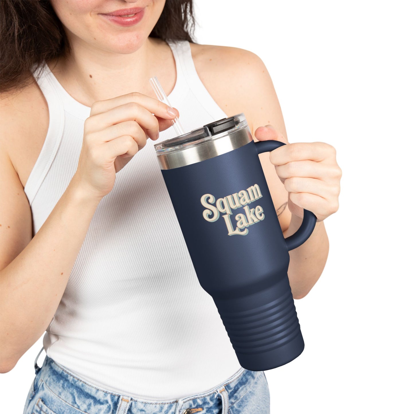 Insulated Travel Mug - Perfect for Outdoor Adventures, Road Trips, Holidays, Squam Lake Escapes, Camping Gear, Hydration on-the-go