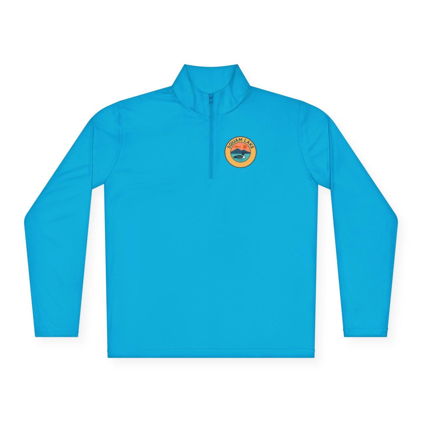 Cozy Unisex Quarter-Zip Pullover, Lake Apparel, Outdoor Gear, Relaxed Fit Layering, Gift for Nature Lovers