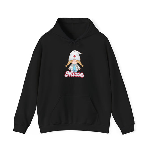 Nurse Cartoon Hoodie - Cozy Unisex Sweatshirt, Gift for Healthcare Workers, Nursing Student Apparel, Medical Profession Hoodie