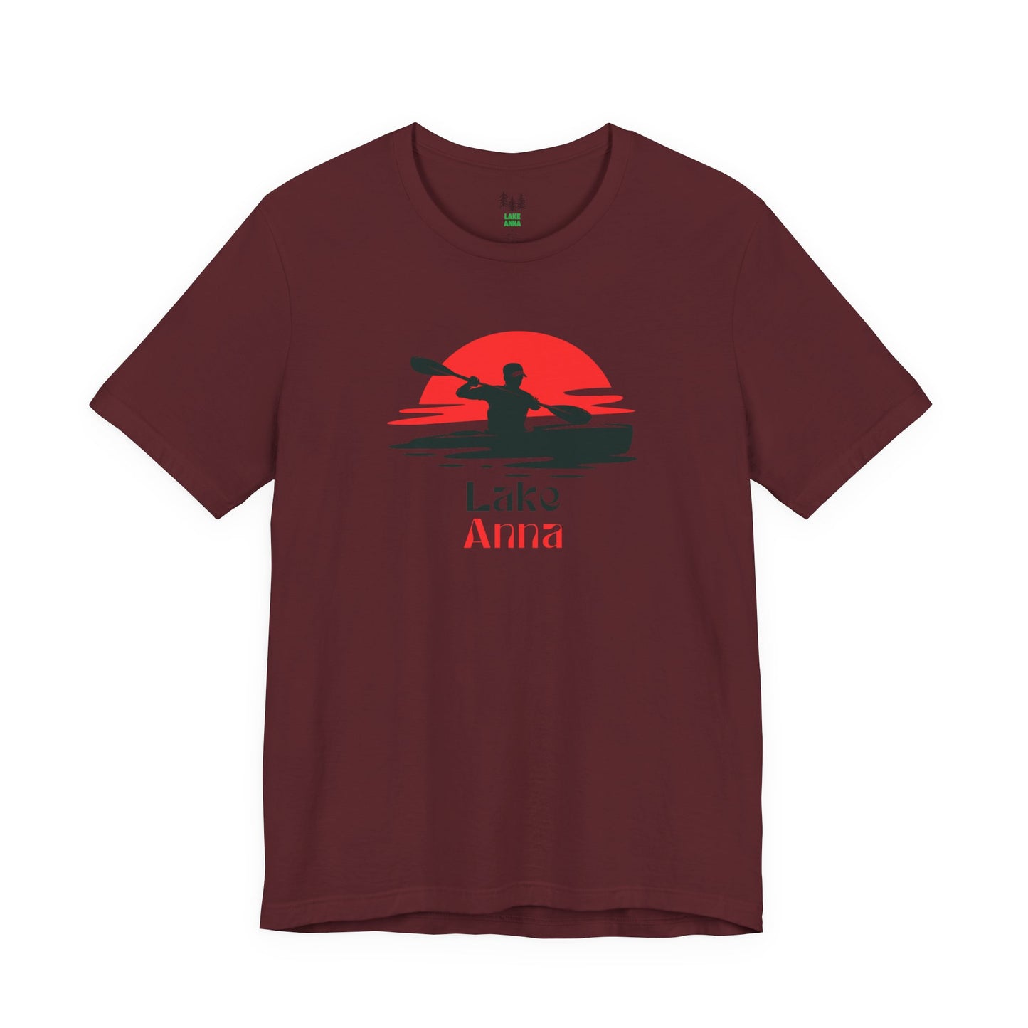 Lake Anna Tee - Kayaking Graphic Unisex Jersey Short Sleeve Shirt, Outdoor Adventure Gift, Summer Vibes, Lake Lover Apparel